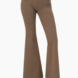 Pantalon acampanado estampado