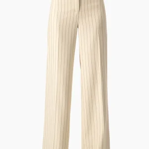 Pantalon a rayas de pierna amplia