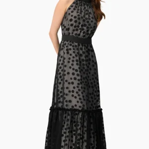 Vestido maxi cuello halter