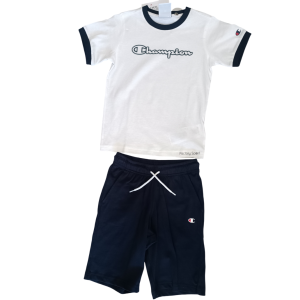 CHAMPION CONJUNTO 307239 BLANCO/MARINO WW001 PARA NIÑO