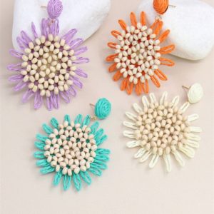 By LILY Pendientes Rafia Eleonora